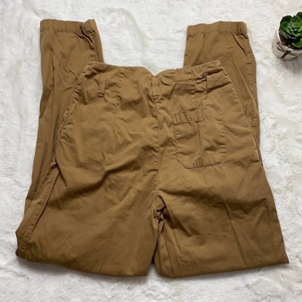 Topshop Paperbag High Waist Utility Pants Tan Size 2